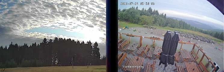 Archived image Webcam Niedersfeld - Mountain Hut Hochheide