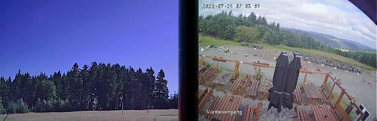 Archived image Webcam Niedersfeld - Mountain Hut Hochheide