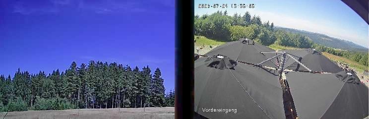 Archived image Webcam Niedersfeld - Mountain Hut Hochheide