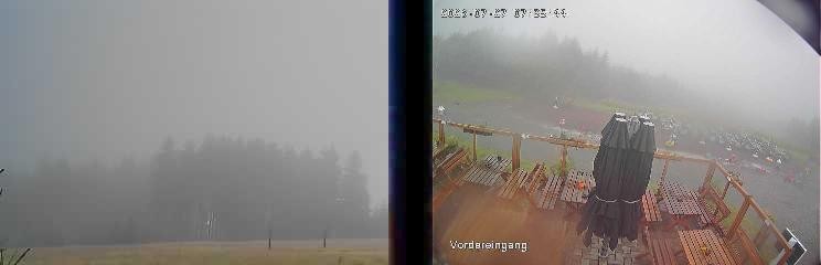 Archiv Foto Webcam Niedersfeld: Ausblick von der Hochheidehütte