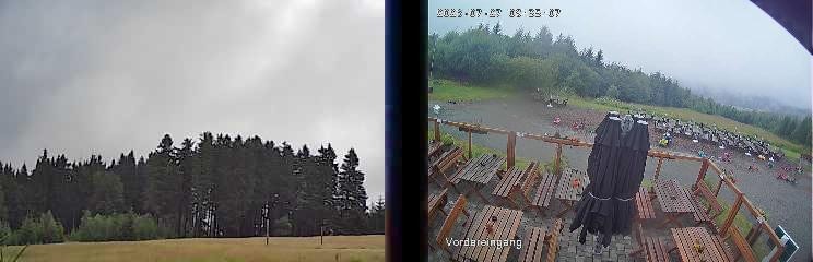 Archiv Foto Webcam Niedersfeld: Ausblick von der Hochheidehütte