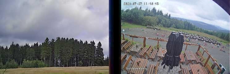 Archiv Foto Webcam Niedersfeld: Ausblick von der Hochheidehütte