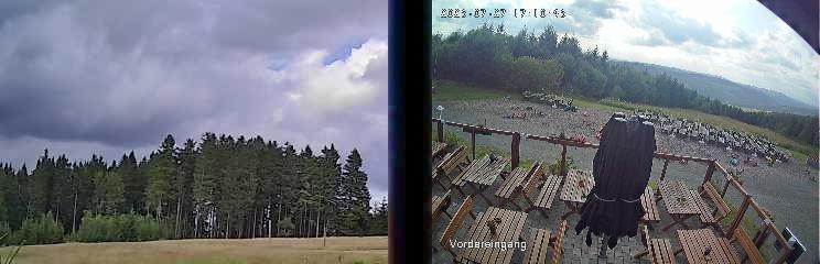 Archiv Foto Webcam Niedersfeld: Ausblick von der Hochheidehütte
