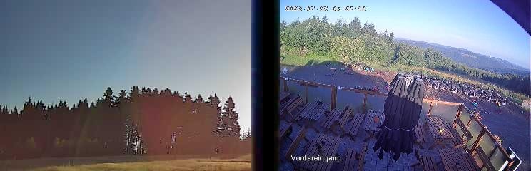Archiv Foto Webcam Niedersfeld: Ausblick von der Hochheidehütte