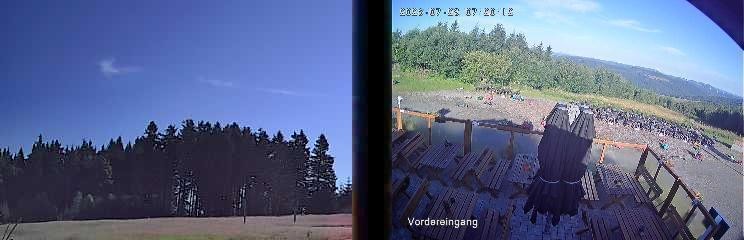 Archiv Foto Webcam Niedersfeld: Ausblick von der Hochheidehütte