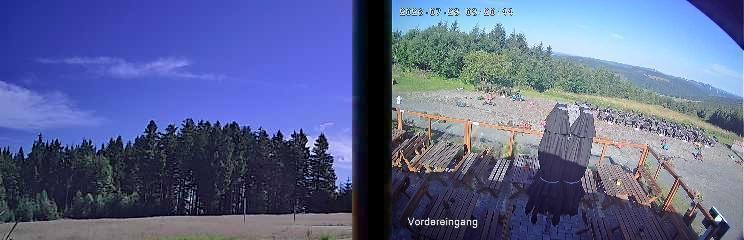 Archiv Foto Webcam Niedersfeld: Ausblick von der Hochheidehütte