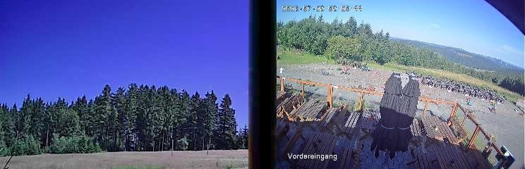 Archiv Foto Webcam Niedersfeld: Ausblick von der Hochheidehütte