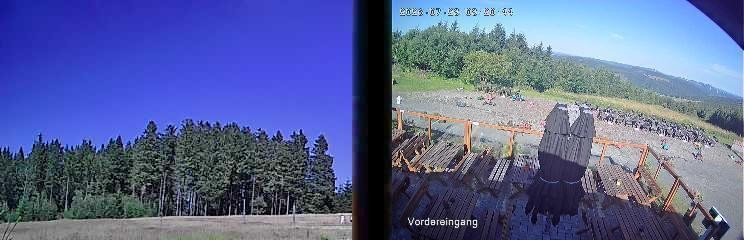 Archiv Foto Webcam Niedersfeld: Ausblick von der Hochheidehütte