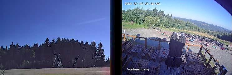 Archived image Webcam Niedersfeld - Mountain Hut Hochheide