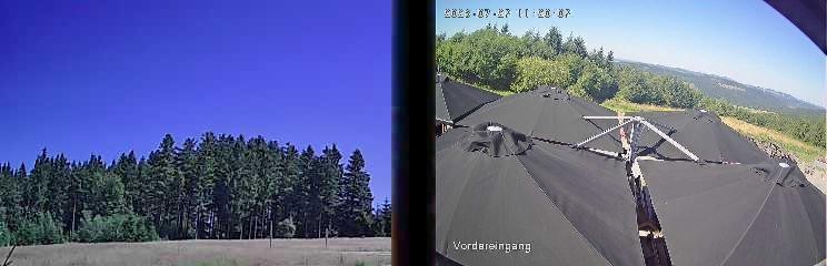 Archiv Foto Webcam Niedersfeld: Ausblick von der Hochheidehütte