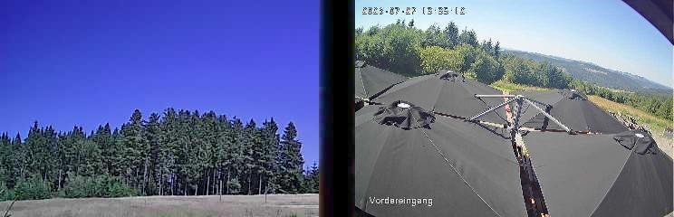 Archiv Foto Webcam Niedersfeld: Ausblick von der Hochheidehütte