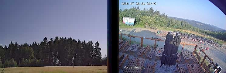 Archiv Foto Webcam Niedersfeld: Ausblick von der Hochheidehütte