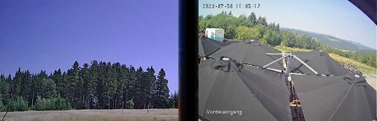 Archiv Foto Webcam Niedersfeld: Ausblick von der Hochheidehütte