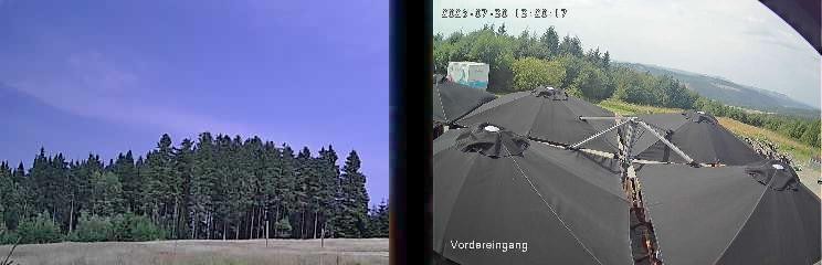 Archiv Foto Webcam Niedersfeld: Ausblick von der Hochheidehütte