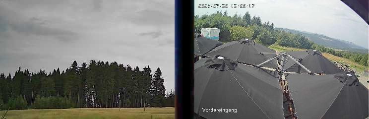 Archiv Foto Webcam Niedersfeld: Ausblick von der Hochheidehütte