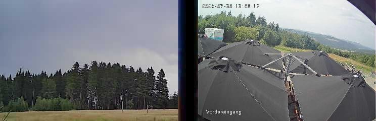 Archiv Foto Webcam Niedersfeld: Ausblick von der Hochheidehütte