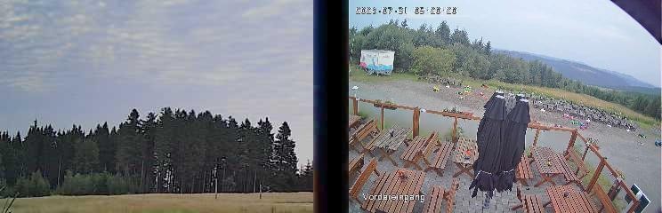 Archiv Foto Webcam Niedersfeld: Ausblick von der Hochheidehütte