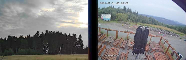 Archiv Foto Webcam Niedersfeld: Ausblick von der Hochheidehütte