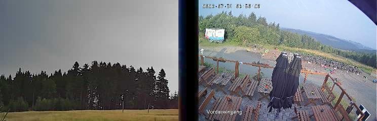 Archiv Foto Webcam Niedersfeld: Ausblick von der Hochheidehütte