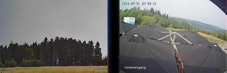 Archiv Foto Webcam Niedersfeld: Ausblick von der Hochheidehütte