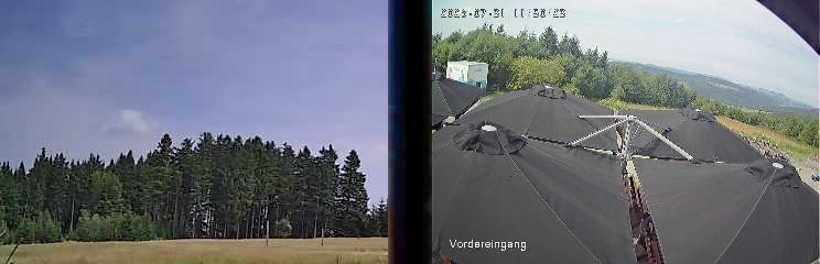 Archiv Foto Webcam Niedersfeld: Ausblick von der Hochheidehütte