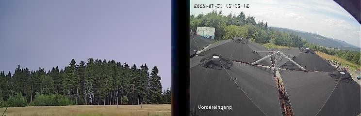 Archiv Foto Webcam Niedersfeld: Ausblick von der Hochheidehütte