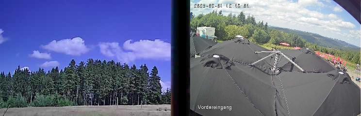 Archived image Webcam Niedersfeld - Mountain Hut Hochheide