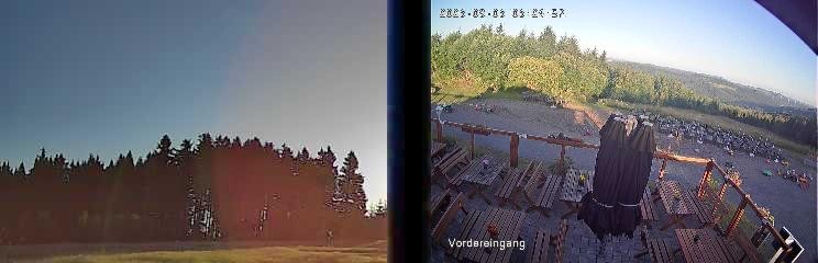 Archiv Foto Webcam Niedersfeld: Ausblick von der Hochheidehütte