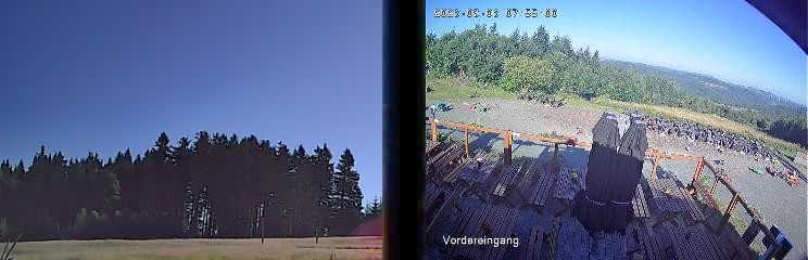 Archiv Foto Webcam Niedersfeld: Ausblick von der Hochheidehütte