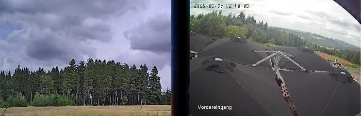 Archiv Foto Webcam Niedersfeld: Ausblick von der Hochheidehütte