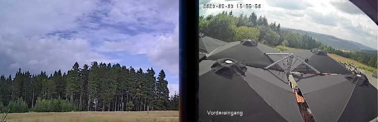 Archiv Foto Webcam Niedersfeld: Ausblick von der Hochheidehütte