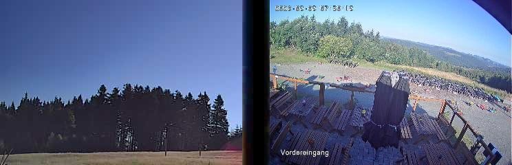 Archiv Foto Webcam Niedersfeld: Ausblick von der Hochheidehütte