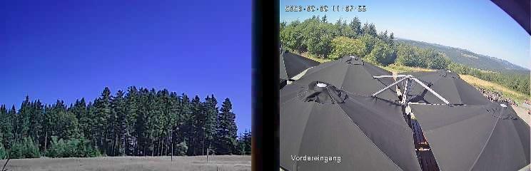 Archiv Foto Webcam Niedersfeld: Ausblick von der Hochheidehütte