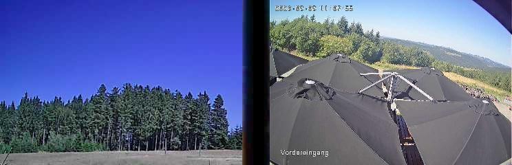Archiv Foto Webcam Niedersfeld: Ausblick von der Hochheidehütte