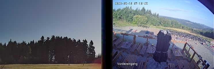 Archiv Foto Webcam Niedersfeld: Ausblick von der Hochheidehütte