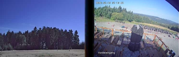 Archiv Foto Webcam Niedersfeld: Ausblick von der Hochheidehütte