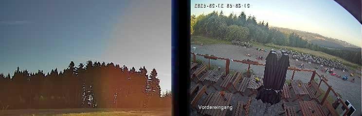 Archiv Foto Webcam Niedersfeld: Ausblick von der Hochheidehütte