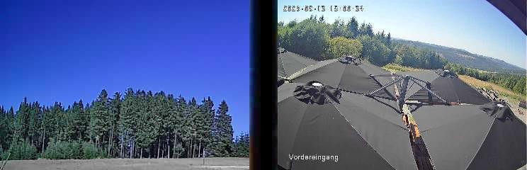 Archiv Foto Webcam Niedersfeld: Ausblick von der Hochheidehütte