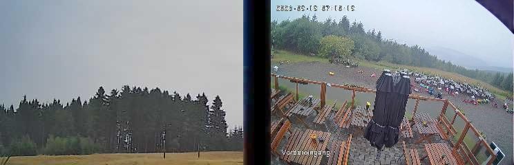 Archiv Foto Webcam Niedersfeld: Ausblick von der Hochheidehütte