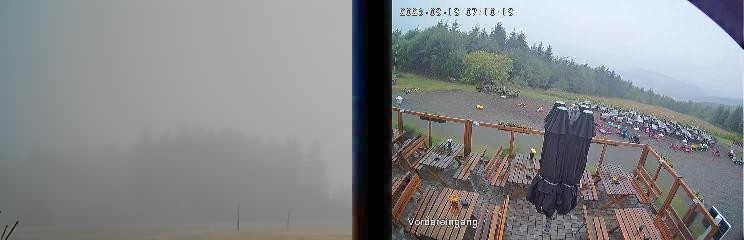 Archiv Foto Webcam Niedersfeld: Ausblick von der Hochheidehütte
