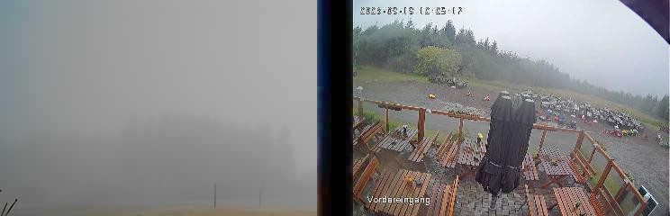 Archiv Foto Webcam Niedersfeld: Ausblick von der Hochheidehütte