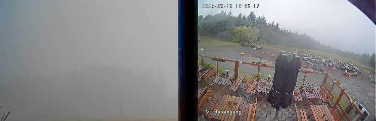Archiv Foto Webcam Niedersfeld: Ausblick von der Hochheidehütte