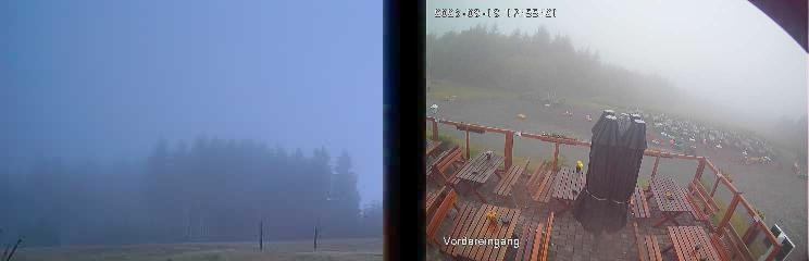 Archiv Foto Webcam Niedersfeld: Ausblick von der Hochheidehütte