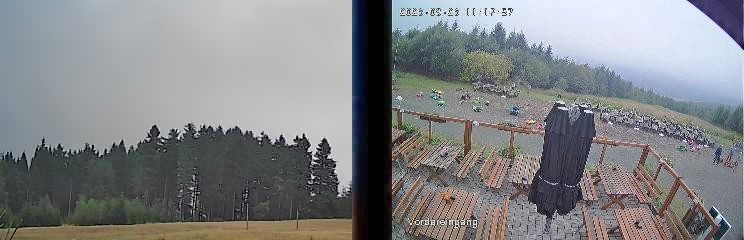 Archiv Foto Webcam Niedersfeld: Ausblick von der Hochheidehütte