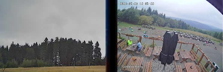 Archiv Foto Webcam Niedersfeld: Ausblick von der Hochheidehütte
