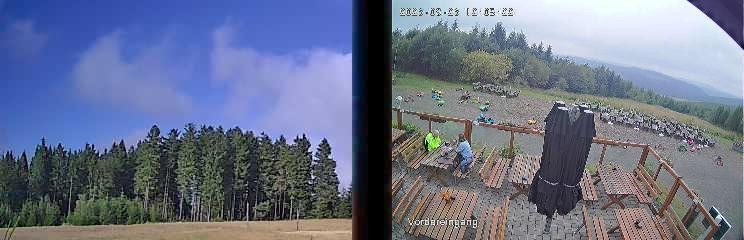 Archiv Foto Webcam Niedersfeld: Ausblick von der Hochheidehütte