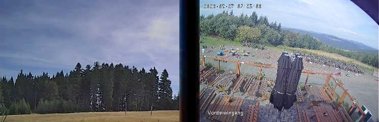 Archiv Foto Webcam Niedersfeld: Ausblick von der Hochheidehütte