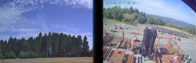 Archiv Foto Webcam Niedersfeld: Ausblick von der Hochheidehütte