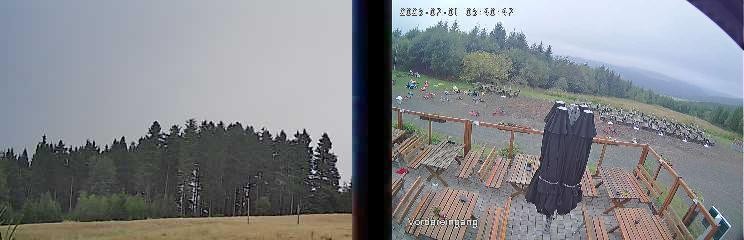 Archiv Foto Webcam Niedersfeld: Ausblick von der Hochheidehütte