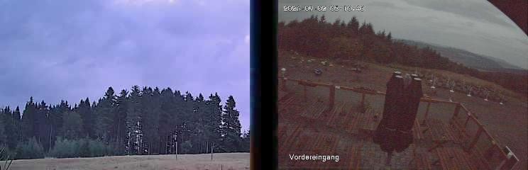 Archiv Foto Webcam Niedersfeld: Ausblick von der Hochheidehütte